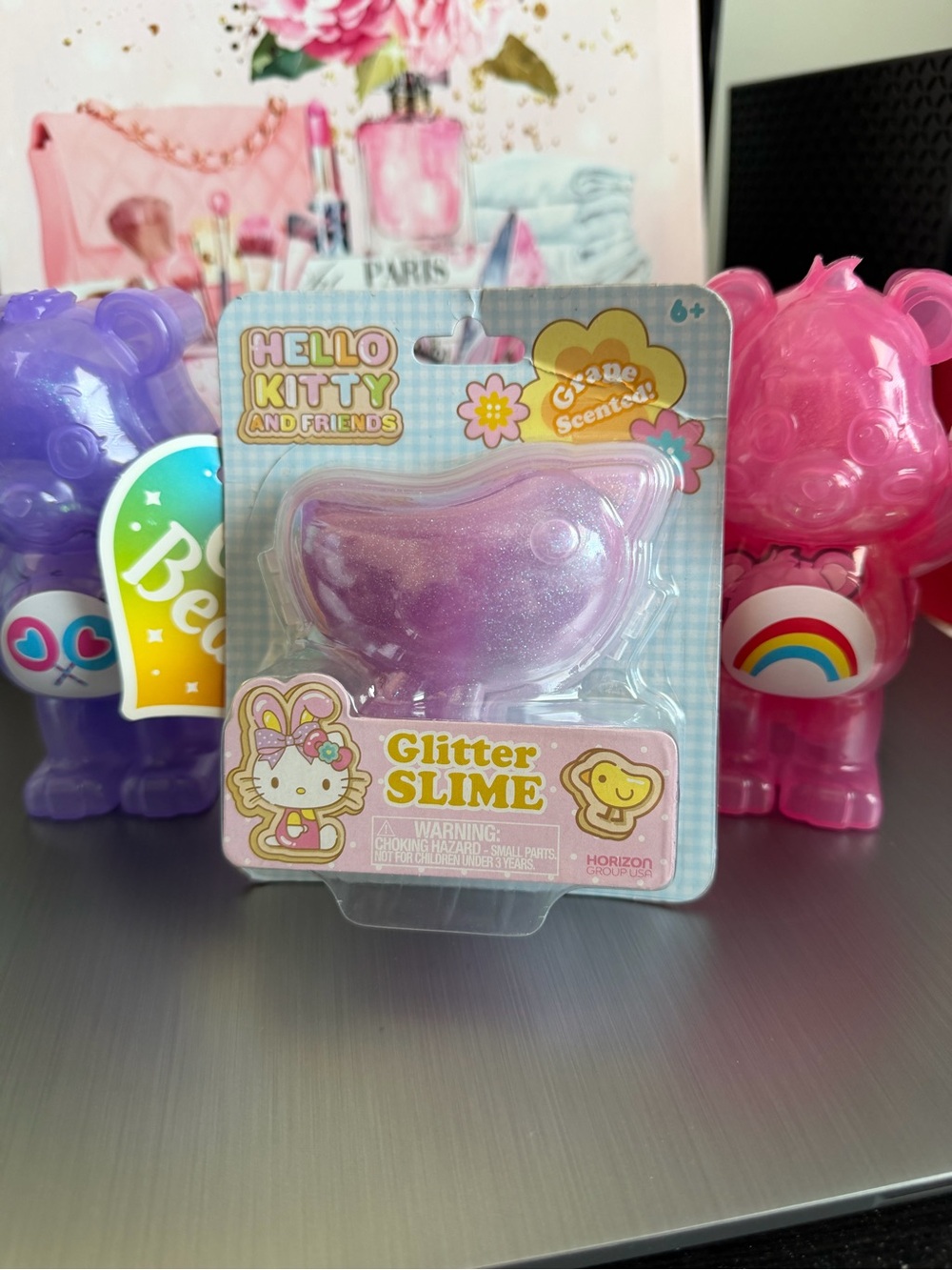 Hello Kitty Glitter Slime — Pink and Purple Shimmery Scented